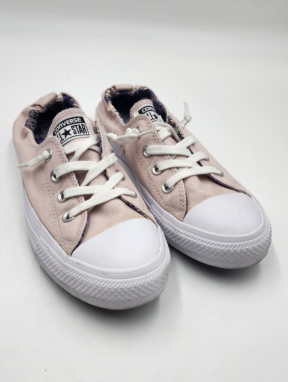 Converse Women's Barely Rose Chuck Taylor All Star Shoreline Slip-on Shoes Sz 9